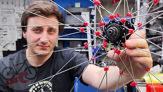 How to replace a bicycle wheel rim quickly without replacing the spokes.