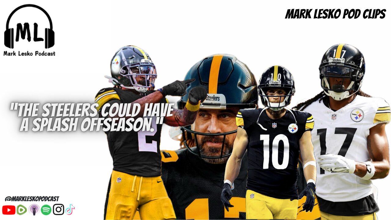 Steelers Free agency and NFL Draft 2025 || Mark Lesko Pod clips #steelers #nfl