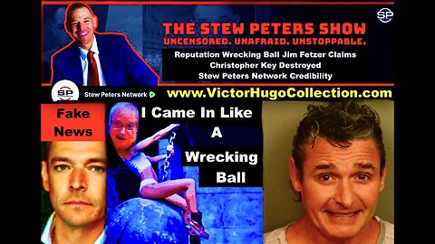 Jim Fetzer Uses Stew Peters Network Christopher Key To Spread Fake News About SonOfEnos Victor Hugo
