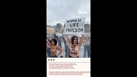 Iranian Women Protest Against Mandatory Hijab in Paris | Fight for Freedom