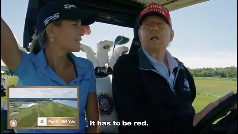President Trump and Kai Trump Go Golfing