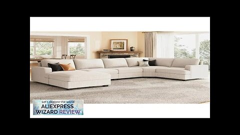 Sectional Sofa with Storage Ottoman U Shape Sectional Couch Corduroy Modular Sectional Review