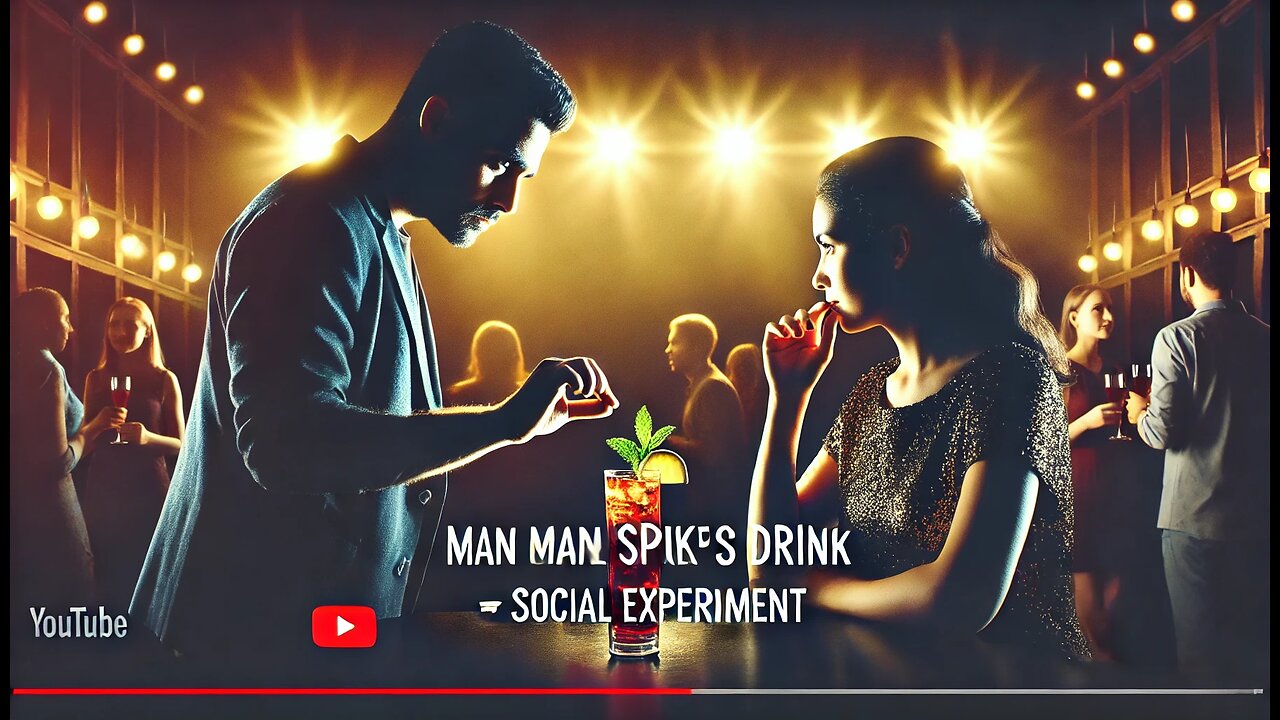 YOUNG MAN SPIKES A WOMEN'S DRINK|WHAT WOULD YOU DO|SOCIAL EXPERIMENT