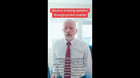 The physics of neutron ionizing radiation #science