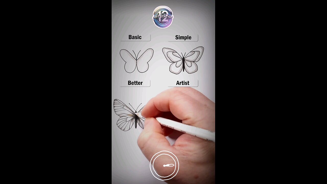 drawing butterfly 🦋