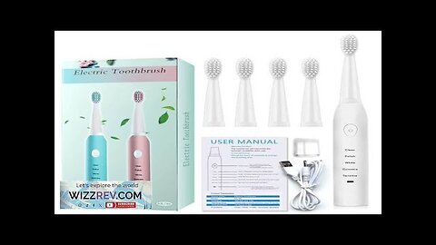 IPX7 Ultrasonic Electric Toothbrush 5 Modes USB Rechargeable Sonic Automatic Teeth Cleaner Review