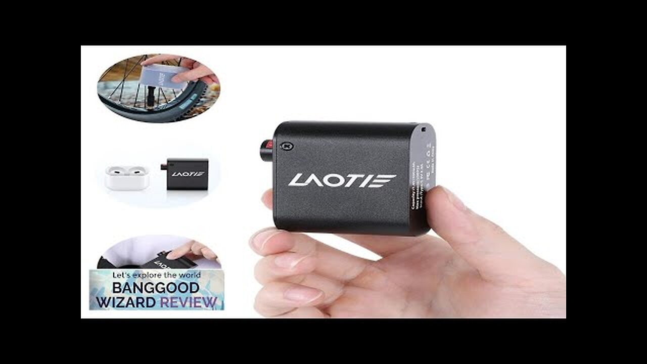 LAOTIE Z1 Mini Electric Bike-specific Air Pump 100PSI 300mAh Type-C Fast Rechargeable Review