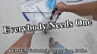 KEDSUM Foldable Luggage Cart Review — Best 290lb Travel Dolly 2025