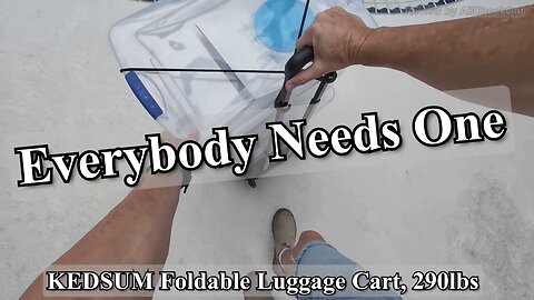 KEDSUM Foldable Luggage Cart Review — Best 290lb Travel Dolly 2025