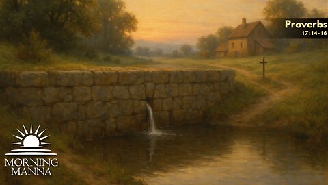 Morning Manna - Dec 3, 2025 - Proverbs 17:14-16 - Stop Before the Break: Wisdom Prevents Disaster