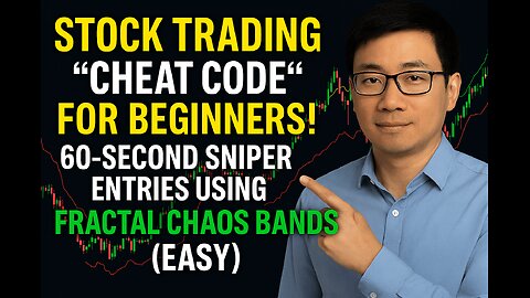 STOCK TRADING "CHEAT CODE" FOR BEGINNERS! 60-Second Sniper Trades Using Fractal Chaos Bands (EASY)