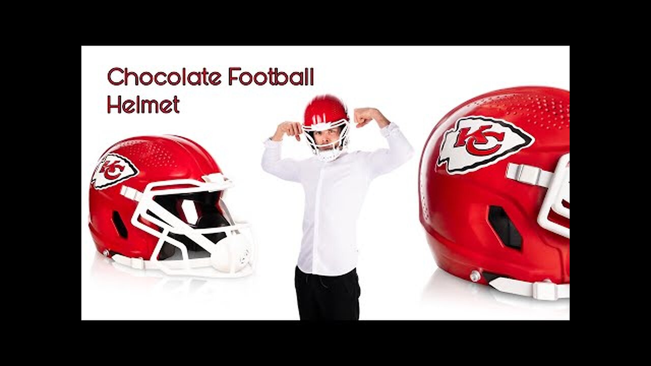 Chocolate Football Helmet!
