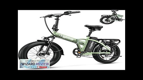 1000W Folding Electric Bike 48V 20AH Large Removable Battery E Bike 30+MPH Review