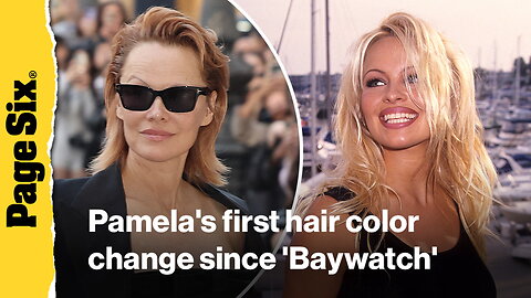 Pamela Anderson changes her hair color for the first time since 'Baywatch'