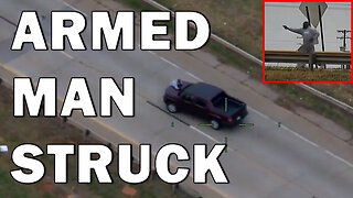 Armed Suspect Struck By Car While Attempting To Carjack Civilians On Video - LEO Round Table S10E261