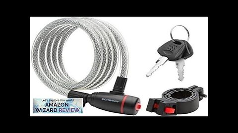 Schwinn Bike Key Lock in Braided Steel Cable 2 Keys Included 6 Review