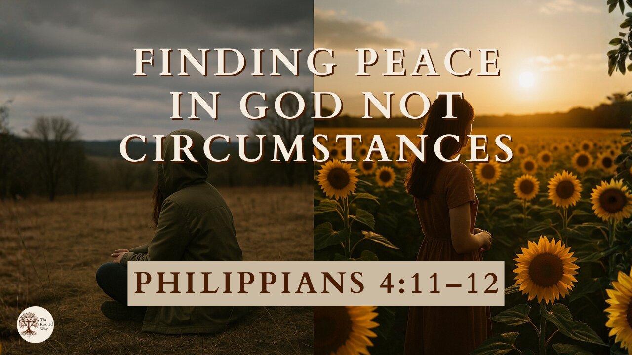 Finding Peace in God Not Circumstances Philippians 4:11–12