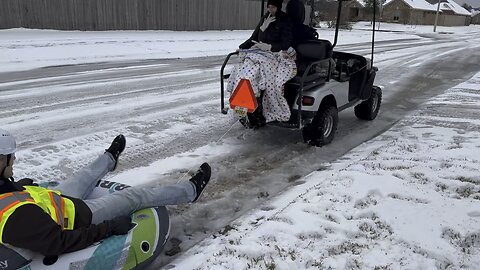 Tubbing w/Golf Cart on 1/21/25