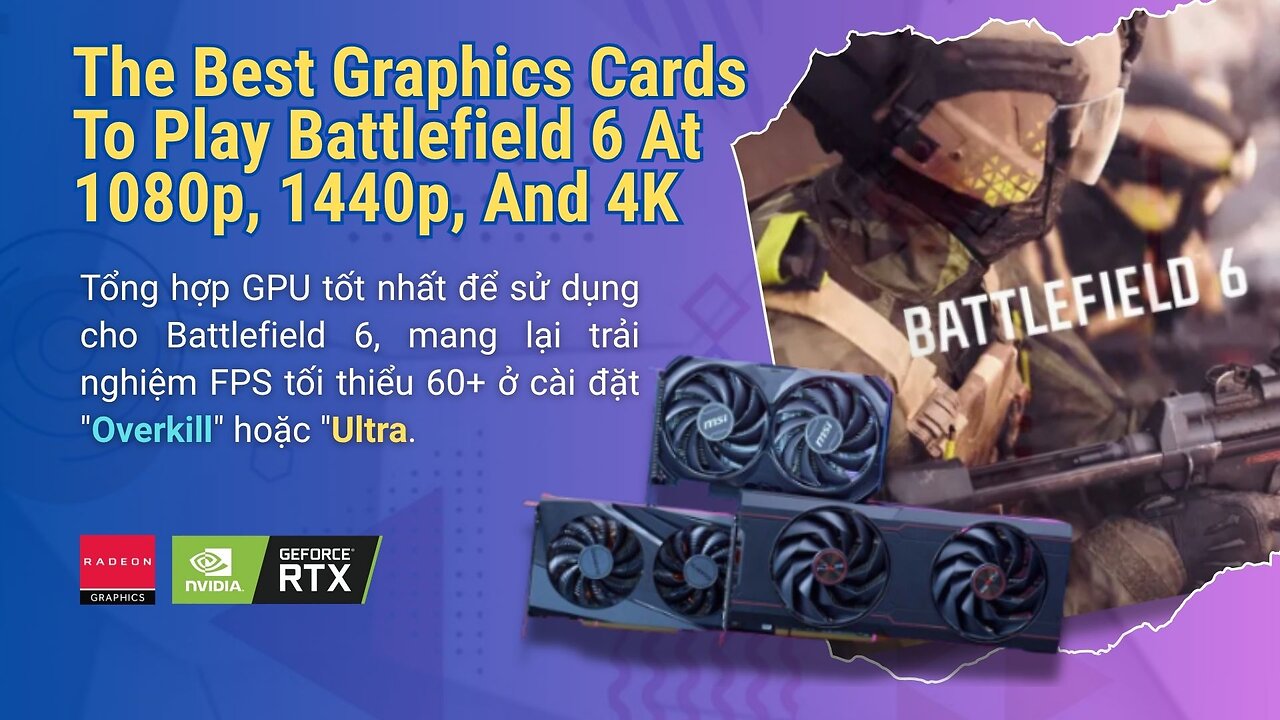 ⚡Top GPUs for Battlefield 6 Performance 1080p to 4K