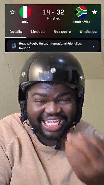 Italy vs South Africa Rugby union international friendly