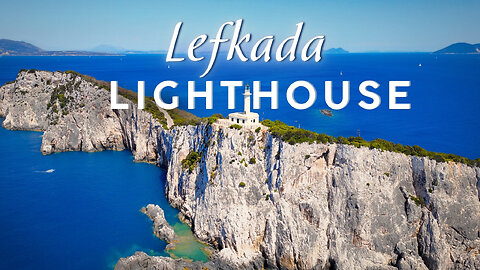 Lefkada Lighthouse Drone 4K | Cape Lefkatas Greece | Stunning Aerial Cinematic View