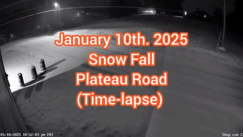 Snowfall time-lapse videos from Vale/Plateau area, 1-10-2025