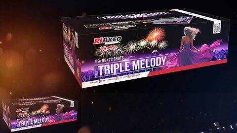 Riakeo Fireworks - Triple Melody - Compound Vuurwerk - 267 Schots