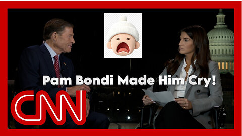 Senator Blumenthal crys on CNN after AG Bondi called him out.