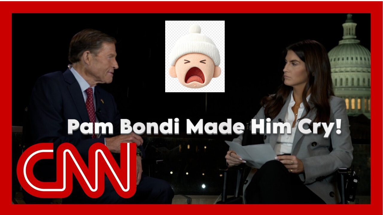 Senator Blumenthal crys on CNN after AG Bondi called him out.