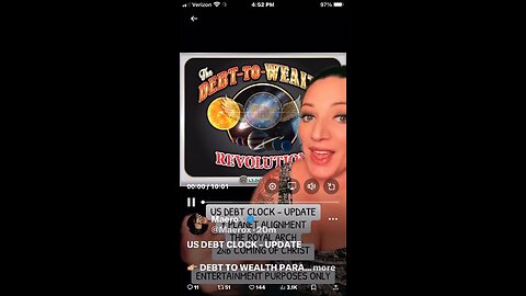 US DEBT CLOCK - UPDATE 👉🏼 DEBT TO WEALTH PARALLEL (+ and -) 👉🏼 7 PLANET ALIGNMENT