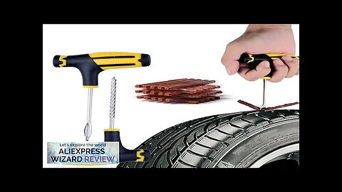 Car Tire Repair Tools Kit with Rubber Strips Tubeless Tyre Puncture Studding Review