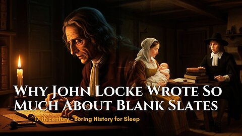 Why John Locke Wrote So Much About Blank Slates | Boring History for Sleep