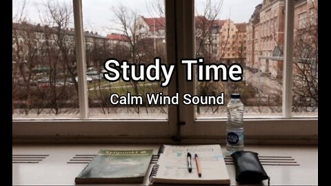 1 Hour Study Timer with Calm Wind Sound | Deep Focus | Study With Me | Relaxing Ambient Wind