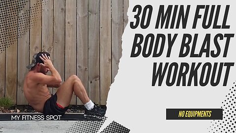 30 MIN FULL-BODY FAT BURNER – NO EXCUSES, NO EQUIPMENT NEEDED!