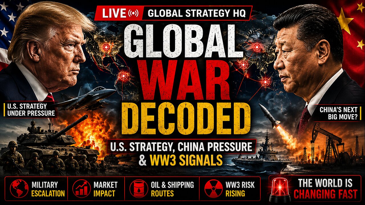 Global War Decoded: U.S. Strategy, China Pressure & WW3 Signals