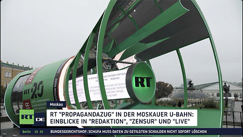 "Propaganda-Express": RT feiert Jubiläum in Moskaus Metro