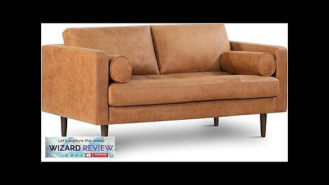 POLY & BARK Napa Leather Couch with Feather – 72-Inch Apartment Full Review