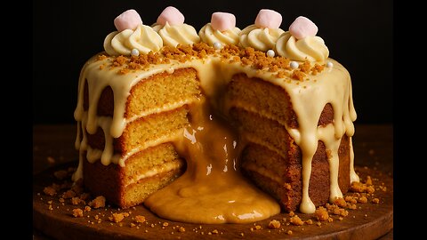 Cookie Butter Explosion Cake – FlavorVille Viral Dessert 🍪🔥