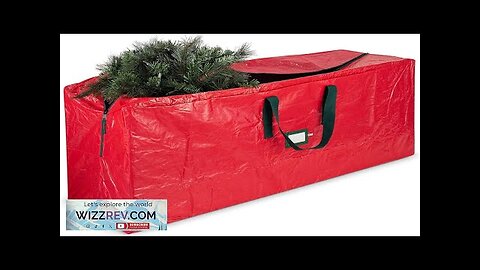 Christmas Tree Storage Bag Durable 9ft Polyethylene with Reinforced Triple Handles Review