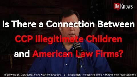 Is There a Connection Between CCP Illegitimate Children and American Law Firms?