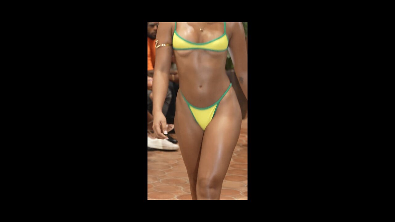 Hottest Ebony Models 🔥 | Top Bikini Walks at Miami Swim Week 2025
