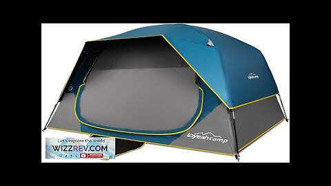 4 Person Blackout Camping Tent Easy Setup Waterproof Family Dome Tent Review