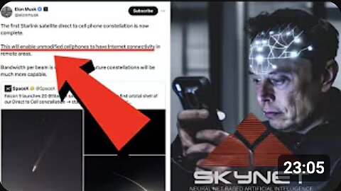 NO E"X"CAPE! STARLINK CAN NOW "ENABLE UNMODIFIED CELLPHONES" AS WE MOVE CLOSER TO SKYNET!