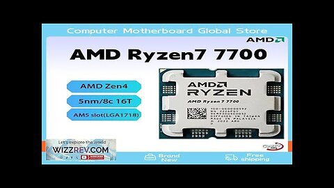 AMD Ryzen 7 7700 Novo CPU Processor R7 7700 Brand Am5 Processor Review