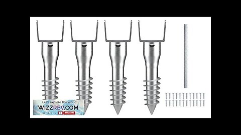 VEVOR No Dig Ground Anchor 4 Pack 3.94 x 2.76 x 27.56 Review