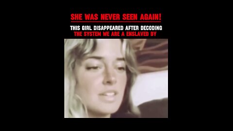 SHE DECODED THE SYSTEM... THEN VANISHED