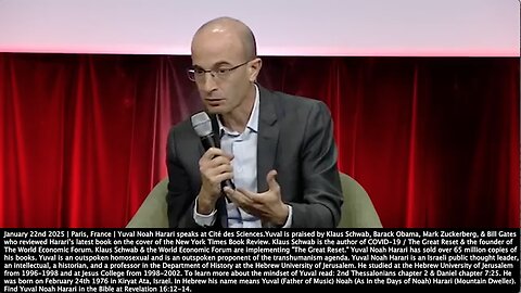 Yuval Noah Harari | "AI Is the First Technology In History That Is Not a Tool. It Is An Agent. It Is Something That Can Make Decisions By Itself. AI Weapons Can Decide By Themselves Who to Bomb." - January 22nd 2025