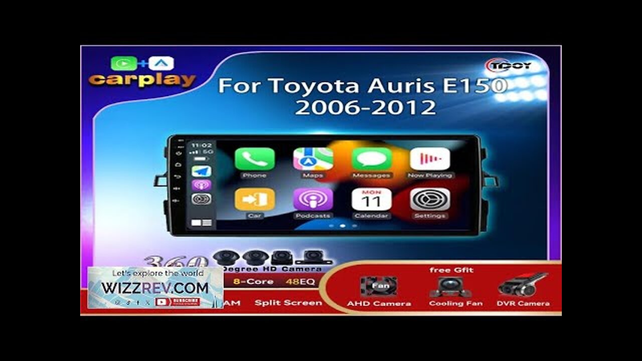 Car Radio For Toyota Auris E150 2006-2012 Autoradio Carplay Multimedia Automotive Car Review