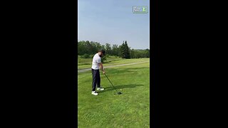 Islam Makhachev playing golf for the first time in his life. DC diet, now DC hobbies.