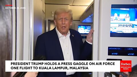 FULL VIDEO: Trump Takes Questions About Canada, Xi, And More On Air Force One Flight To Asia